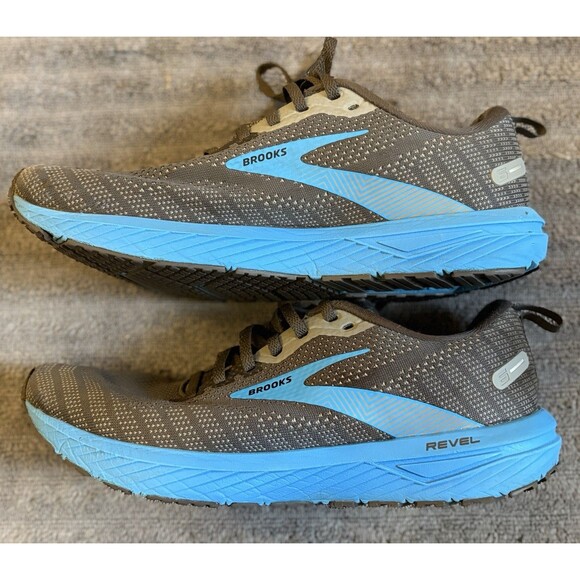Brooks Revel 6 Men’s Running Shoes Size 10 Gray Blue Energize - Picture 2 of 7